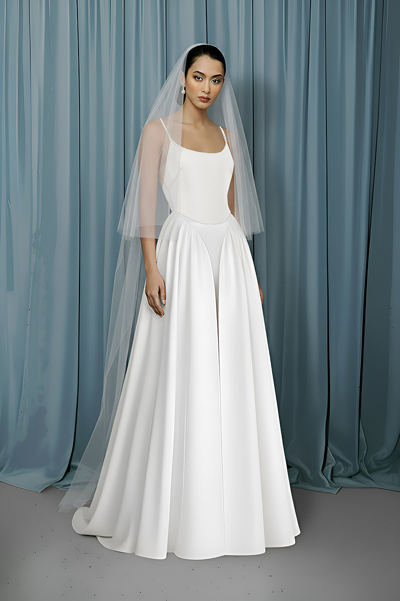 Drop waist wedding dress